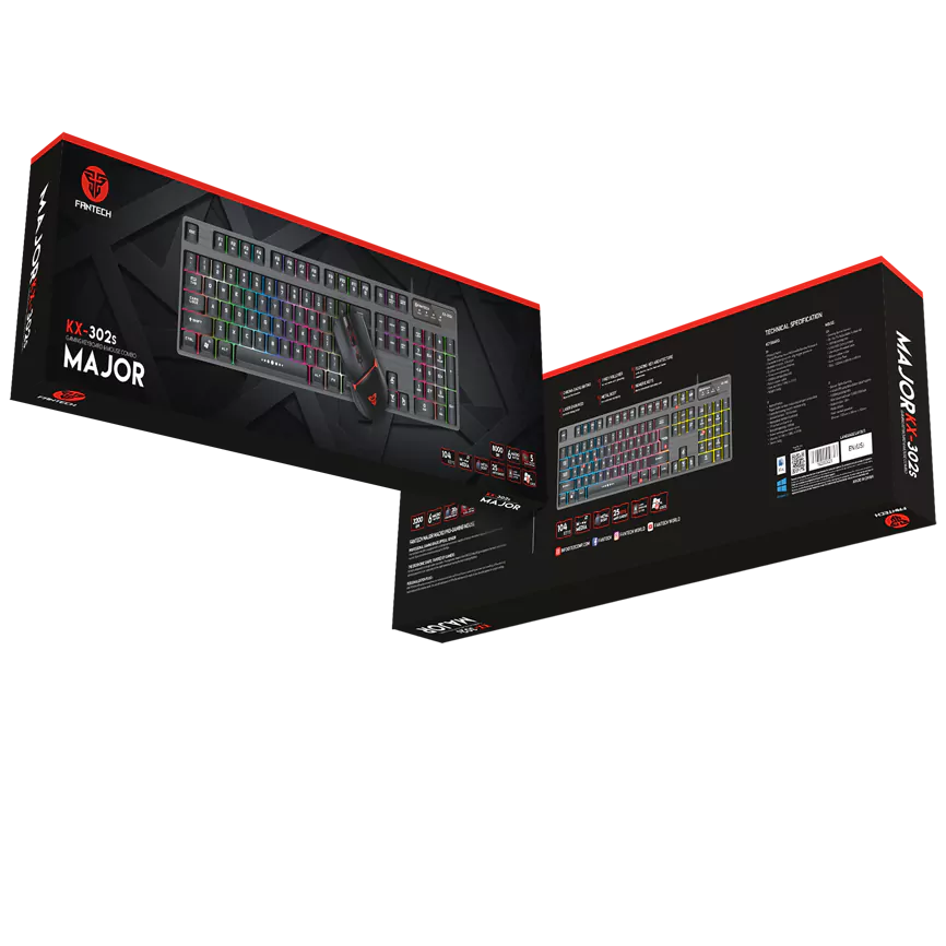 Teclado + Rato Fantech Major KX-302s (PT)