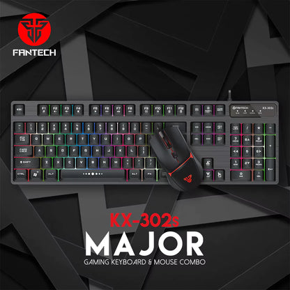 Teclado + Rato Fantech Major KX-302s (PT)