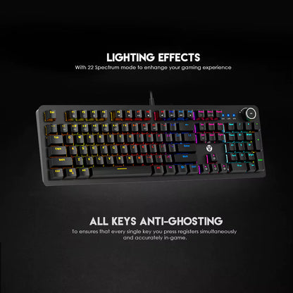 Teclado Mecânico Fantech MAXPOWER MK853 RGB (PT)