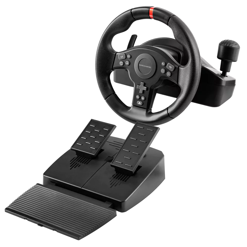 Volante Mars Gaming MWH-RSXONE Racing Wheel PC/PS4/Xbox Series X/S Preto