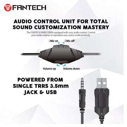 Auscultador Fantech OMNI MH83 7.1 Multi-Plataforma RGB