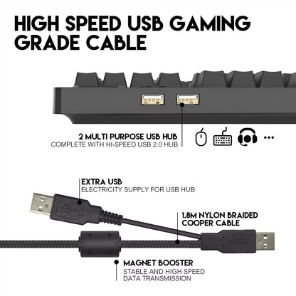 Teclado Mecânico Fantech Max Pro MK851 RGB (PT)