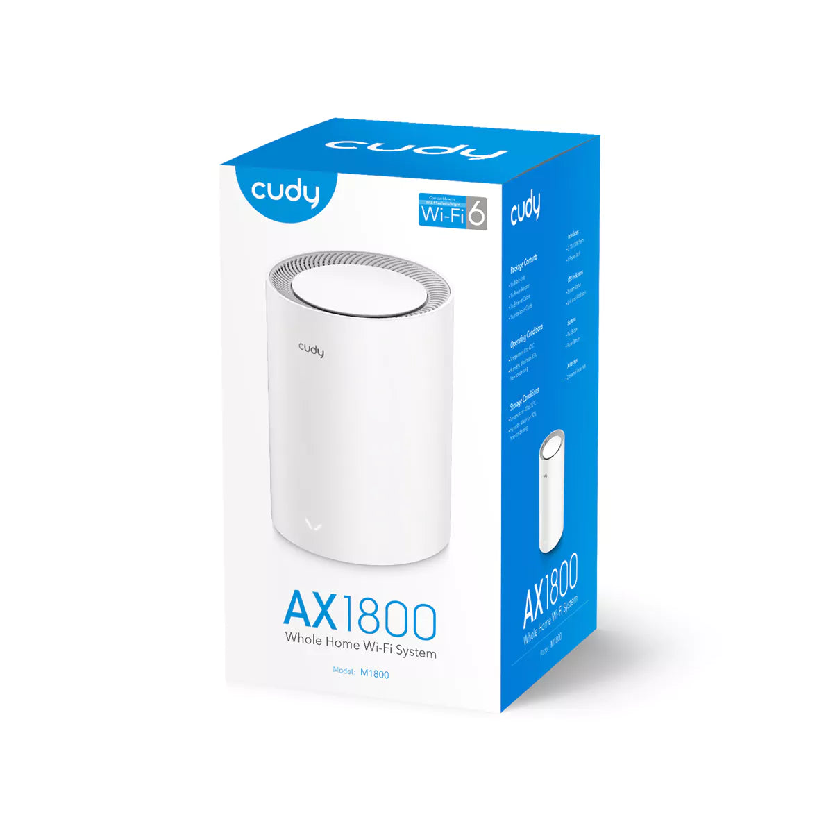 Router Cudy M1800 AX1800 Dual-Band WiFi 6 Mesh Gigabit Pack-1