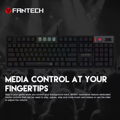 Teclado Mecânico Fantech Max Pro MK851 RGB (PT)
