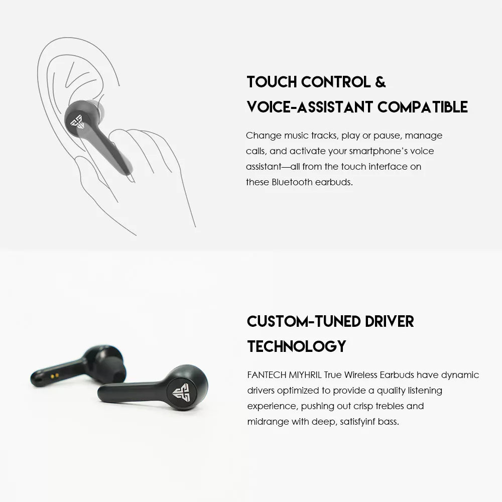 Auriculares Fantech TX-1 Mithril True Wireless Earbuds