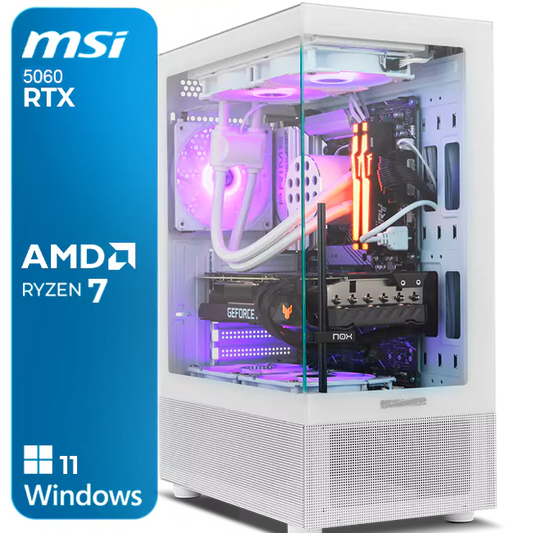 Computador Gaming AMD Ryzen 7, 32GB DDR5, RTX5060, 1TB