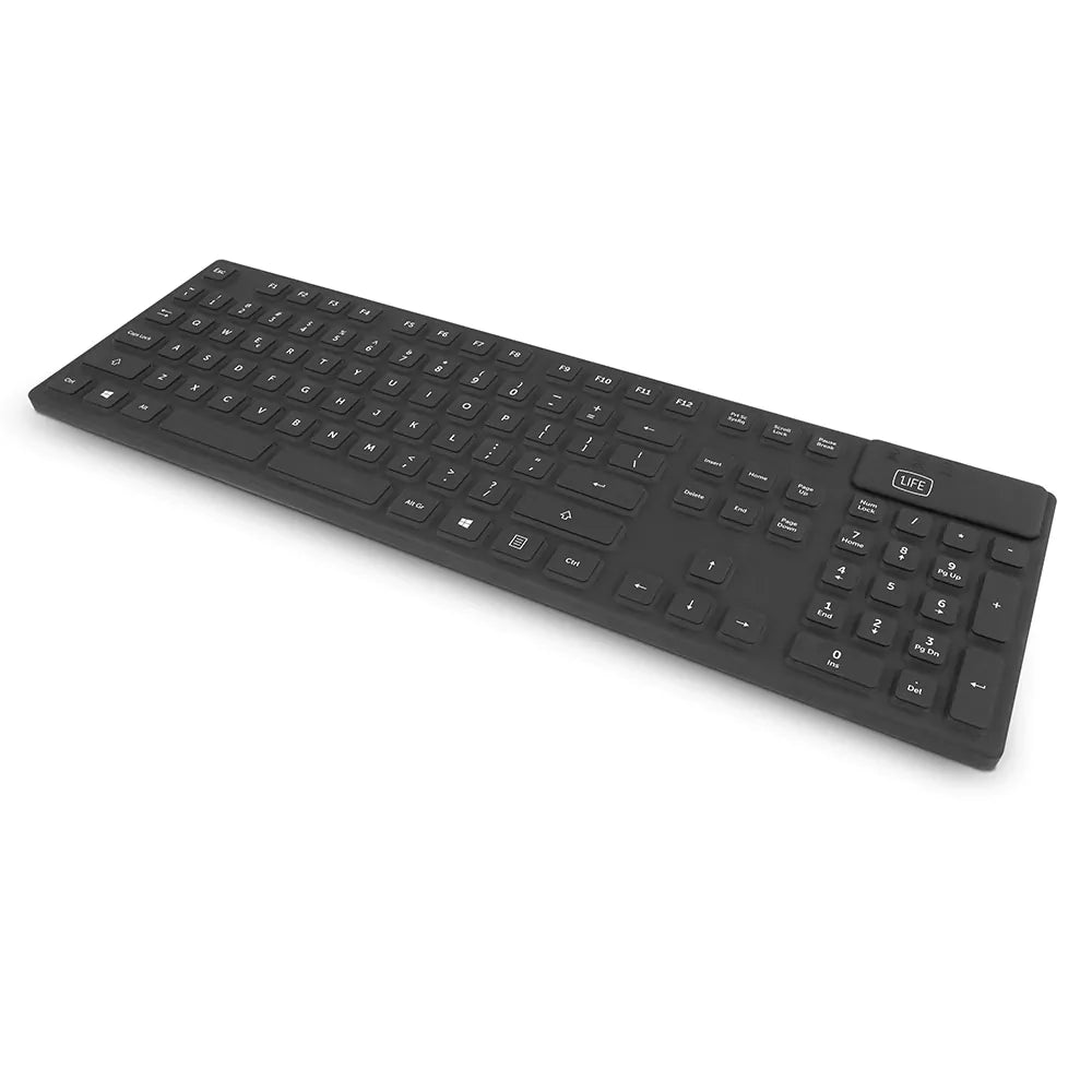 Teclado 1Life kb:cleanboard Silicone Preto