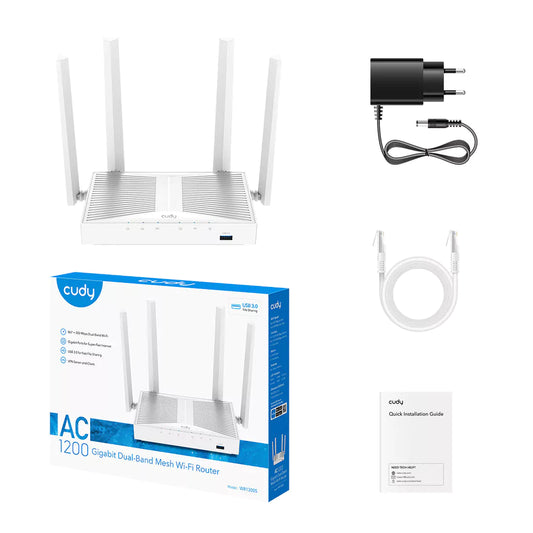 Router Cudy WR1300S AC1200 Dual-Band WiFi Gigabit