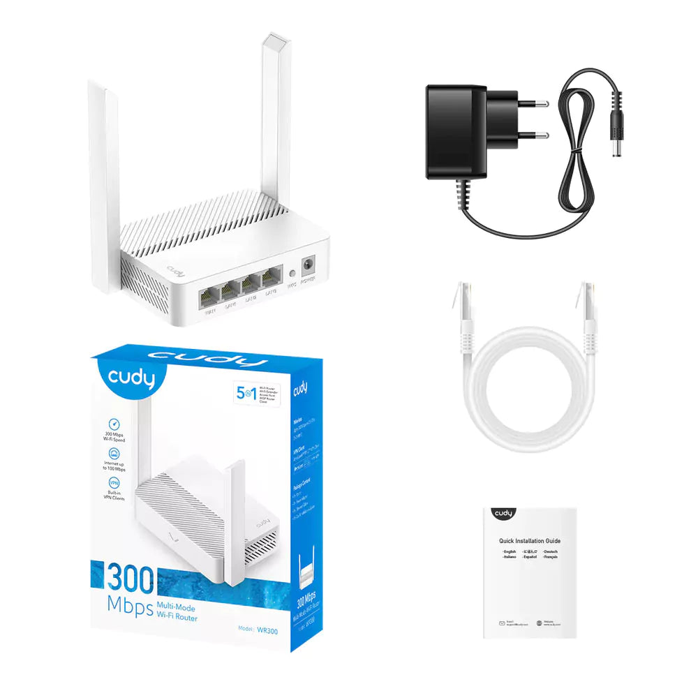 Router Cudy WR300 Dual-Band WiFi N300
