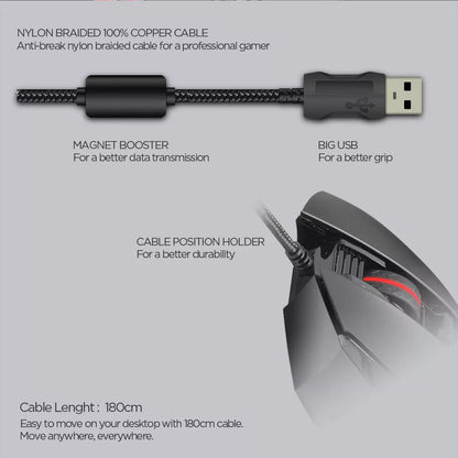 Rato Fantech DareDevil X11 - 8000DPI