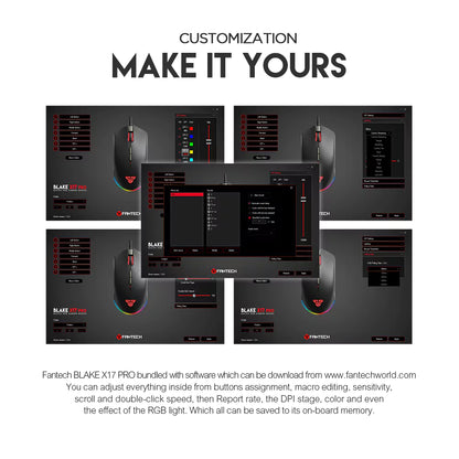 Rato Fantech Blake X17 PRO - 12.000DPI